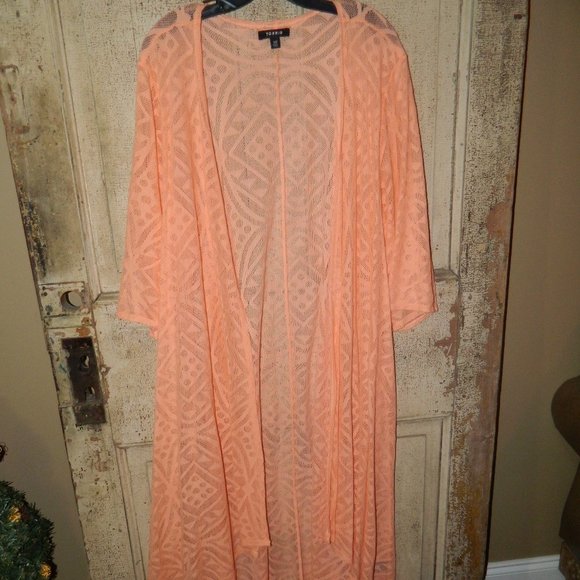 Torrid Long Open Cardigan Size 1/2  (O-30) - Picture 1 of 4